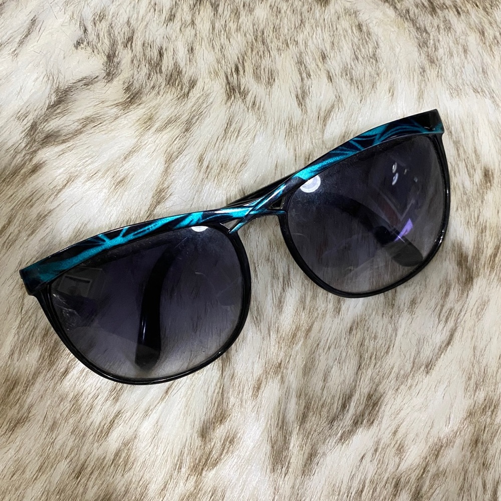 Emilio Pucci Black and Blue Sunglasses